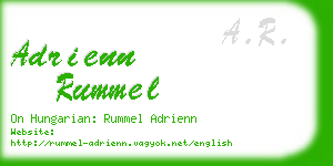 adrienn rummel business card